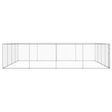Vidaxl Dog Kennel pour l'extérieur de 760x760x185 cm en acier galvanisé