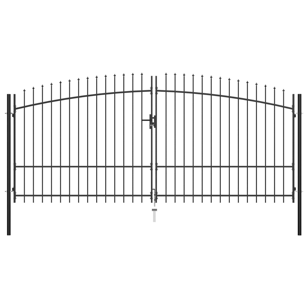 Vidaxl HEK Port Podwójne drzwi z włócznią 400x225 cm