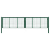 Vidaxl Gaaspoort 390x75 cm in acciaio verde