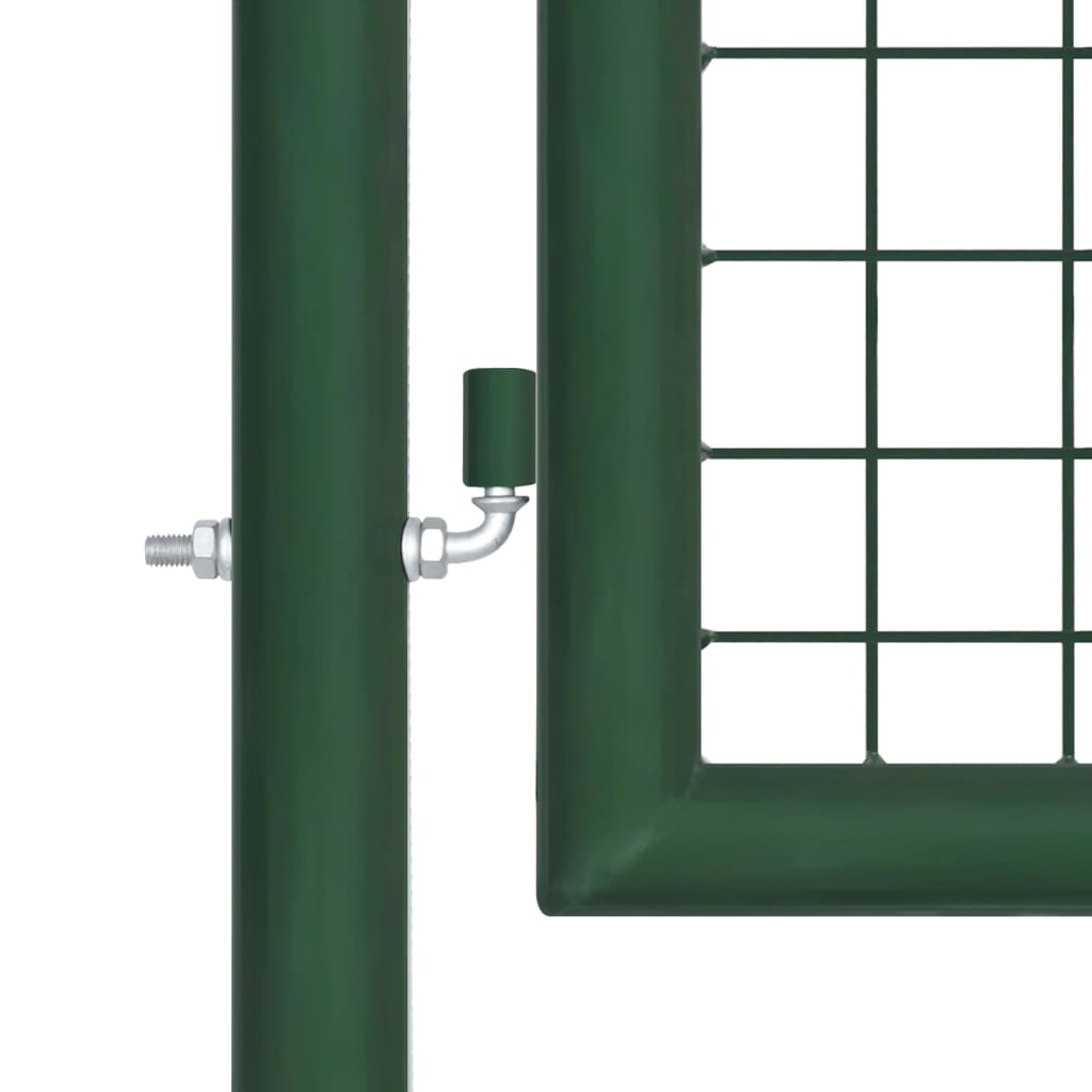 VidaXL Mesh Gate 390x100 cm Steel Green