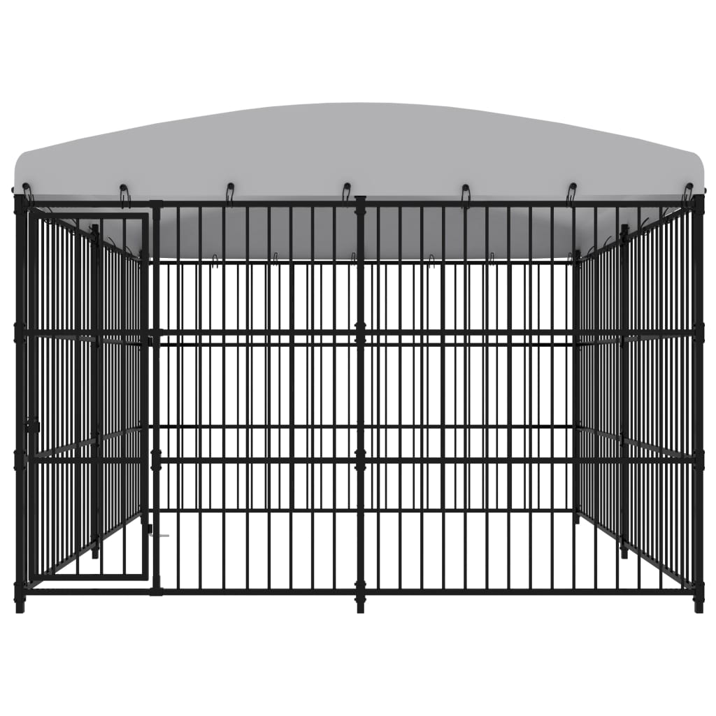 Vidaxl Hond Kennel fir dobausse mam Daach 300x300210 cm