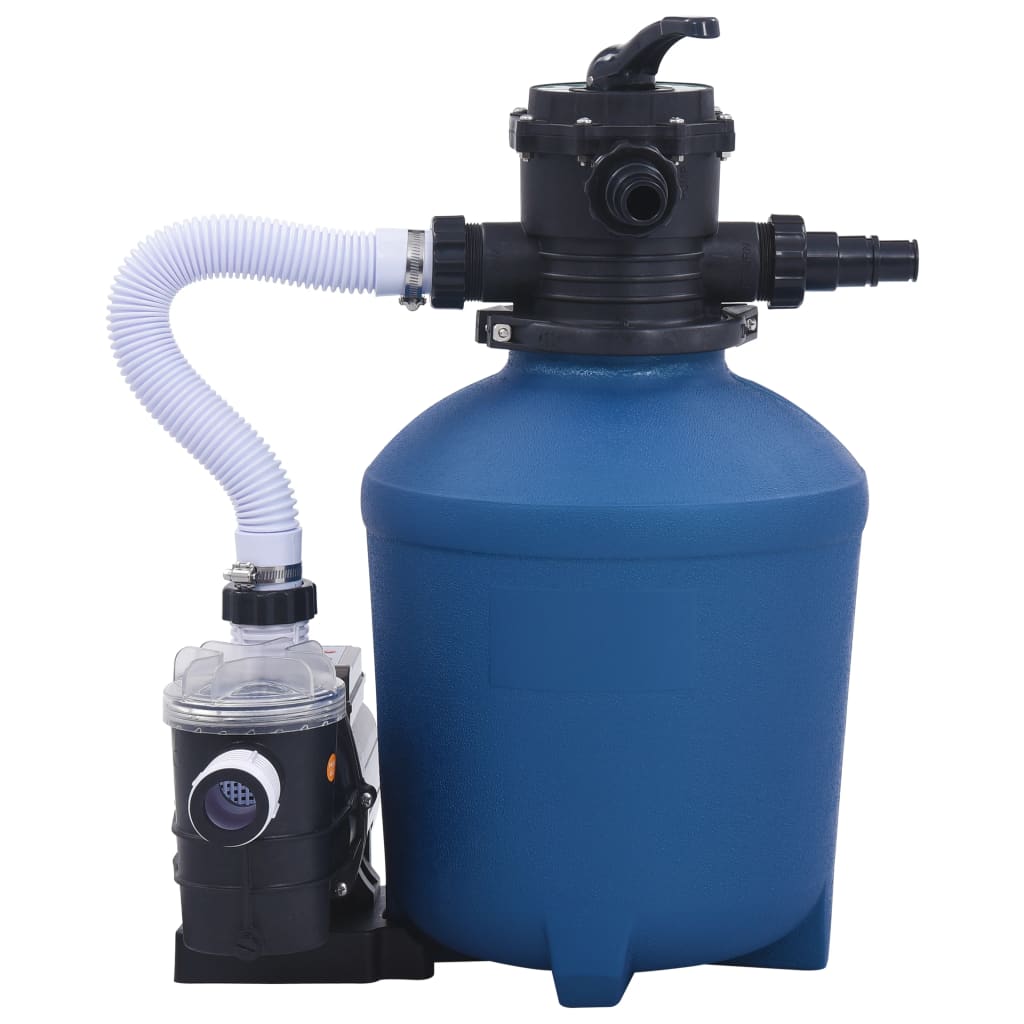 Vidaxl sandfilterpumpe med timer 530 W 10980 L U
