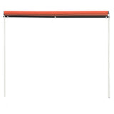 Vidaxl Luifel Extendable 250x150 cm oranžna in rjava