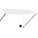 Vidaxl retractable awning with LED 300x150 cm cream