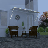 Vidaxl retractable awning with LED 300x150 cm cream