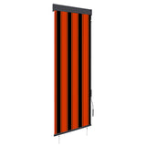 Vidaxl rulleblind for utvendig 60x250 cm oransje og brun