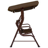 Vidaxl children's swing seat 115x75x110 cm fabric brown