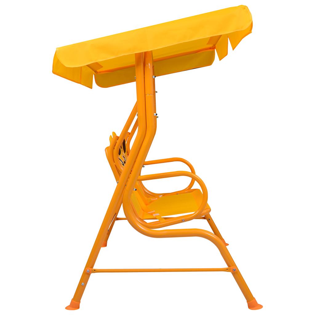 Vidaxl children's swing seat 115x75x110 cm fabric yellow
