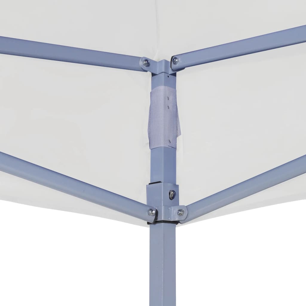 Vidaxl Partytent professionell faltbar 2x2 m Stahlweiß