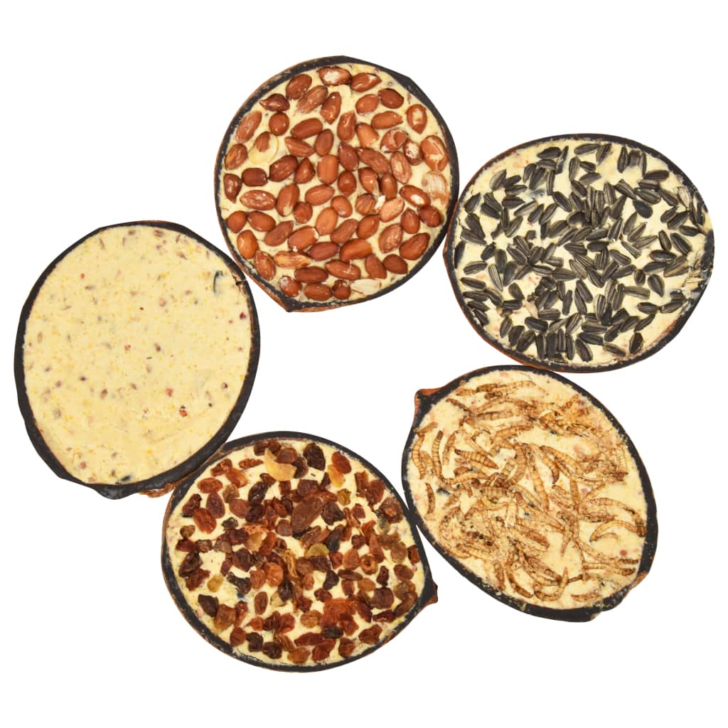 Vidaxl fågelmat fylld halva kokosnötter 10 st 290 g