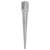 Vidaxl ground pins 6 st 8x8x76 cm galvanized steel silver colored