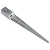 Vidaxl ground pins 6 st 8x8x76 cm galvanized steel silver colored