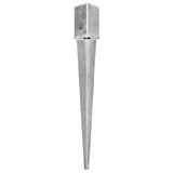 Vidaxl Ground pins 12 st 8x8x76 cm galvanized steel silver colored