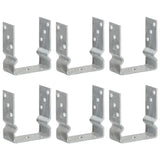 Vidaxl ozemljitvena sidra 6 pcs 12x6x15 cm pocinkano jekleno srebrno obarvano