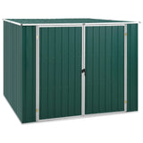 Vidaxl Garden Shed 195x198x159 cm pocinkano jekleno zeleno