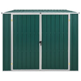 Vidaxl Garden Shed 195x198x159 cm pocinkano jekleno zeleno