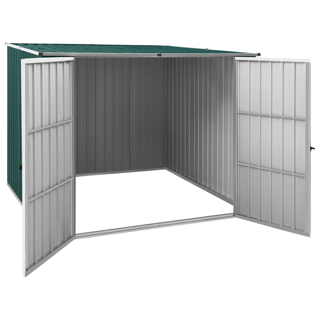 Vidaxl Garden Shed 195x198x159 cm pocinkano jekleno zeleno