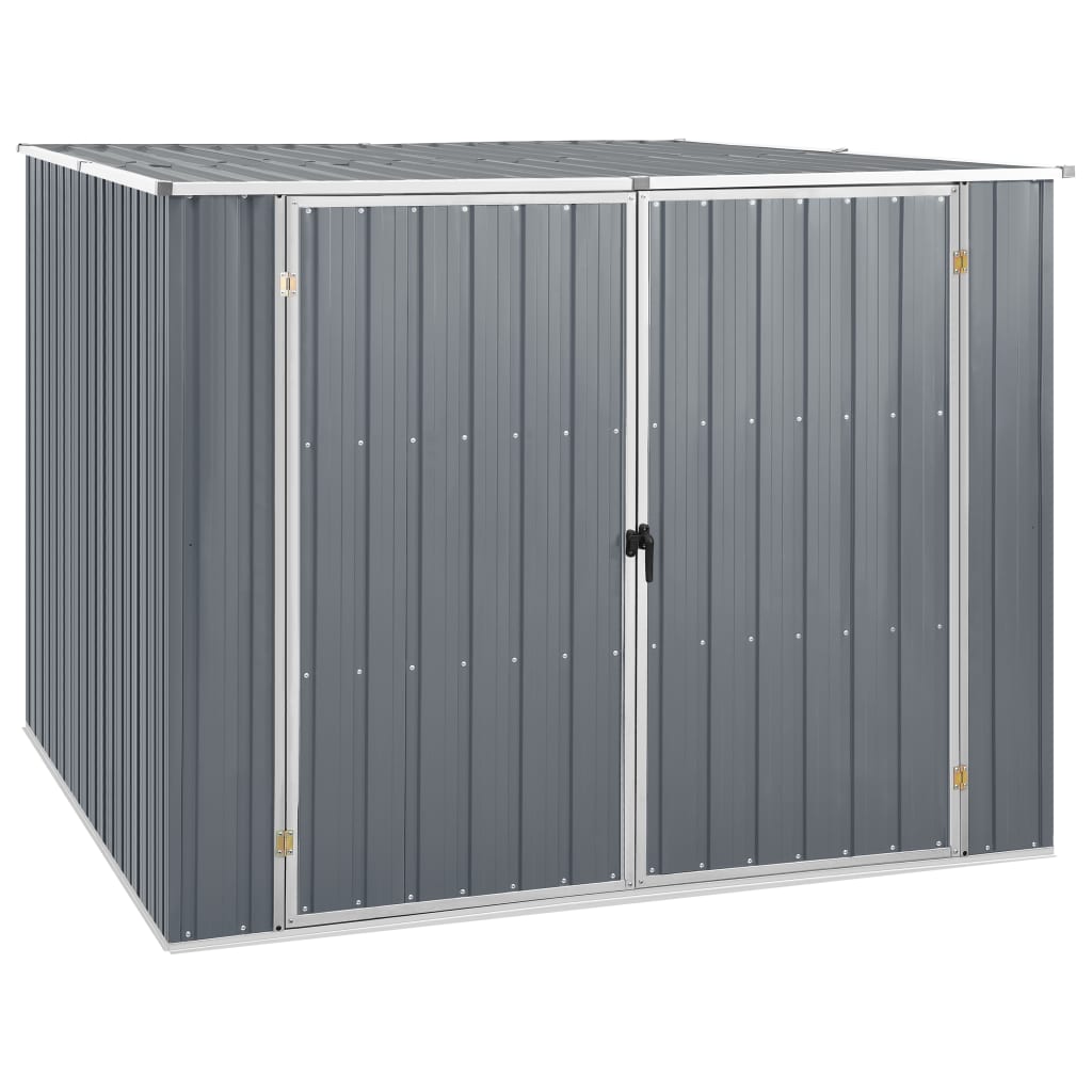 Vidaxl Gaart Shed 1953198x159 cm galvaniséiert Stol Grey
