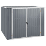 Vidaxl Gaart Shed 1953198x159 cm galvaniséiert Stol Grey