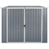 Vidaxl Gaart Shed 1953198x159 cm galvaniséiert Stol Grey