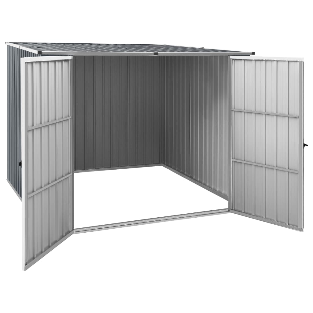 Vidaxl Gaart Shed 1953198x159 cm galvaniséiert Stol Grey