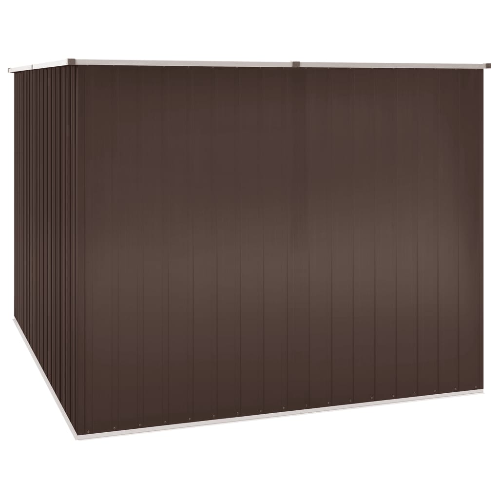 Vidaxl Garden Shed 195x198x159 cm pocinkano jekleno rjavo