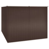 Vidaxl Garden Shed 195x198x159 cm pocinkano jekleno rjavo