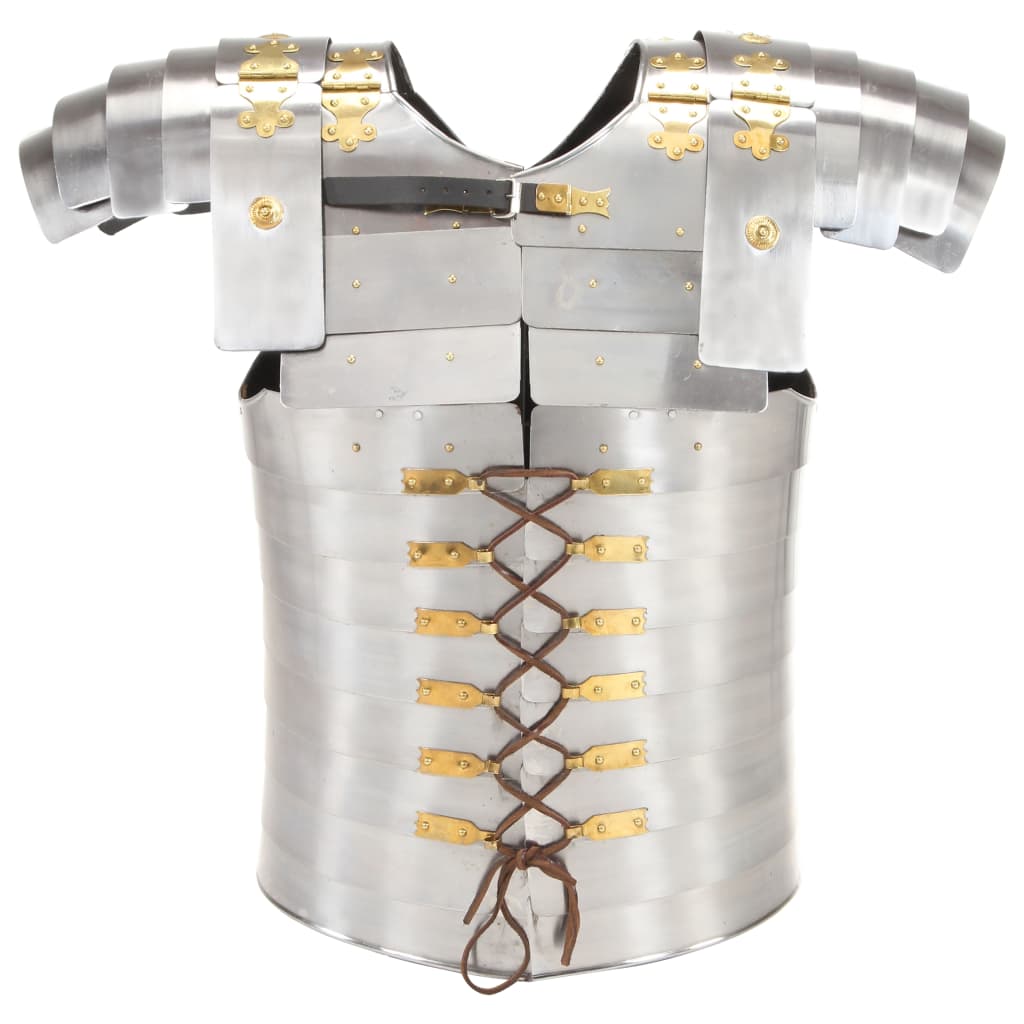 Vidaxl body harnas Roman replica Larp Steel silver colored
