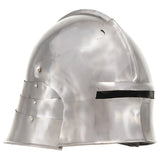 Vidaxl Ridderhelm Medieval Replica Larp Steel Silver colored