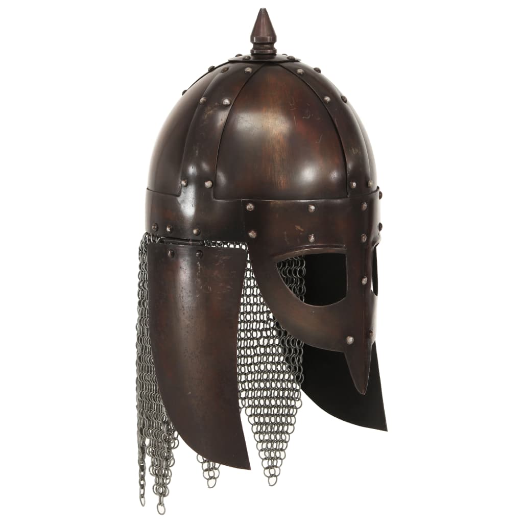 Vidaxl Viking Hełm Replica Larp Steel Copper Colored