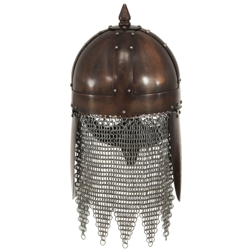 Vidaxl Viking Hełm Replica Larp Steel Copper Colored