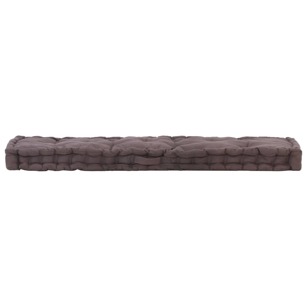 VIDAXL -Palettenbodenkissen 120 x 40 x 7 cm Baumwoll -Anthrazit