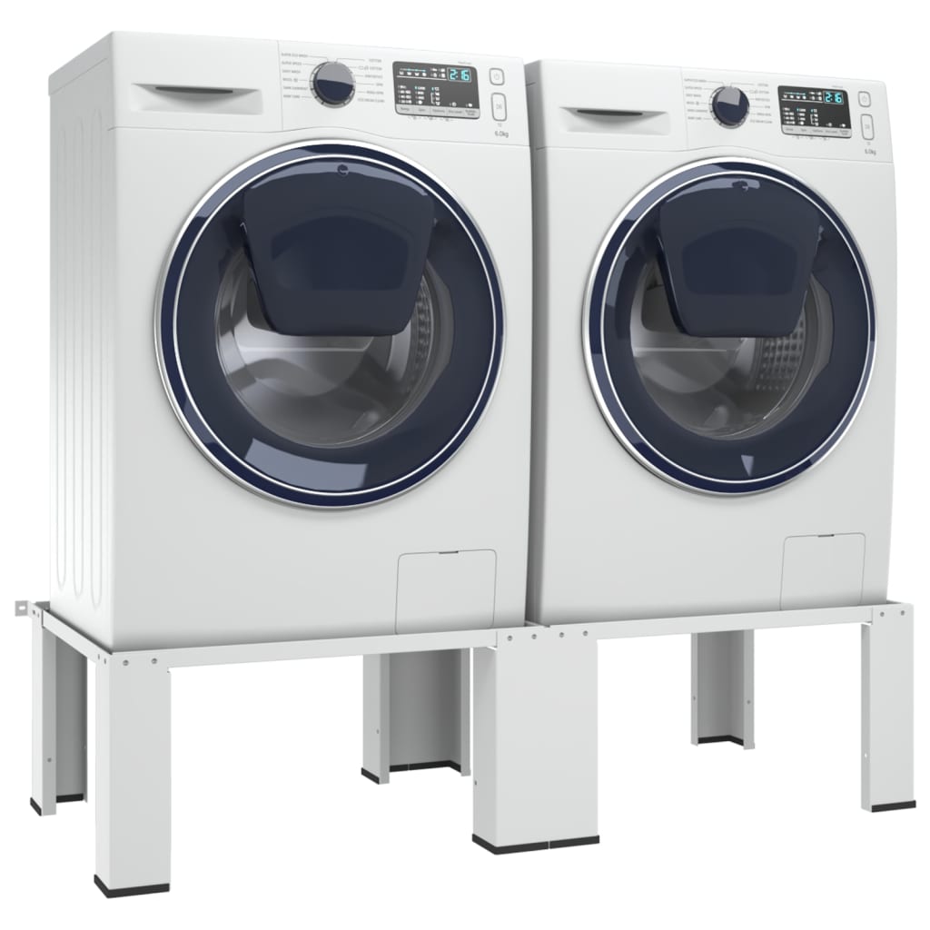VidaXL Washing machine and dryer hoger double white