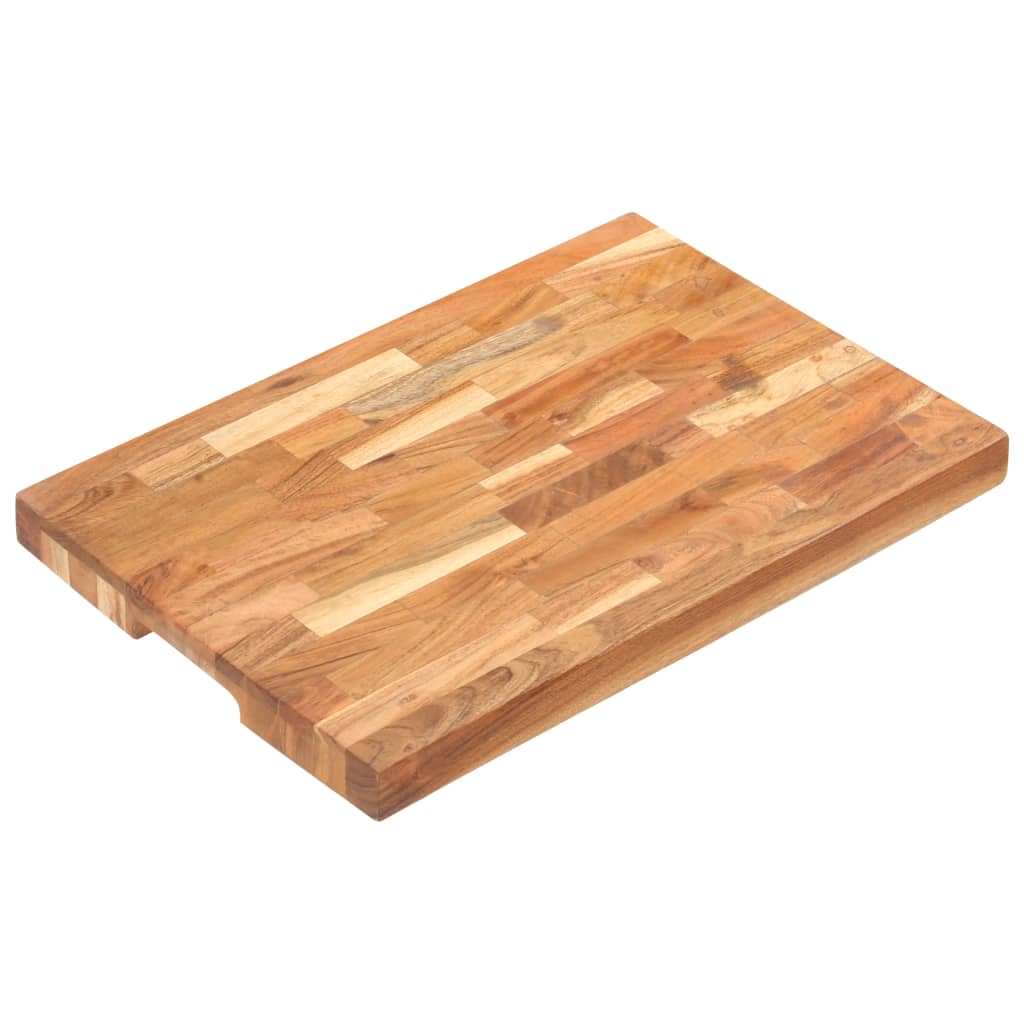 Vidaxl Hakblok 50x35x4 cm Solid Acaciahout