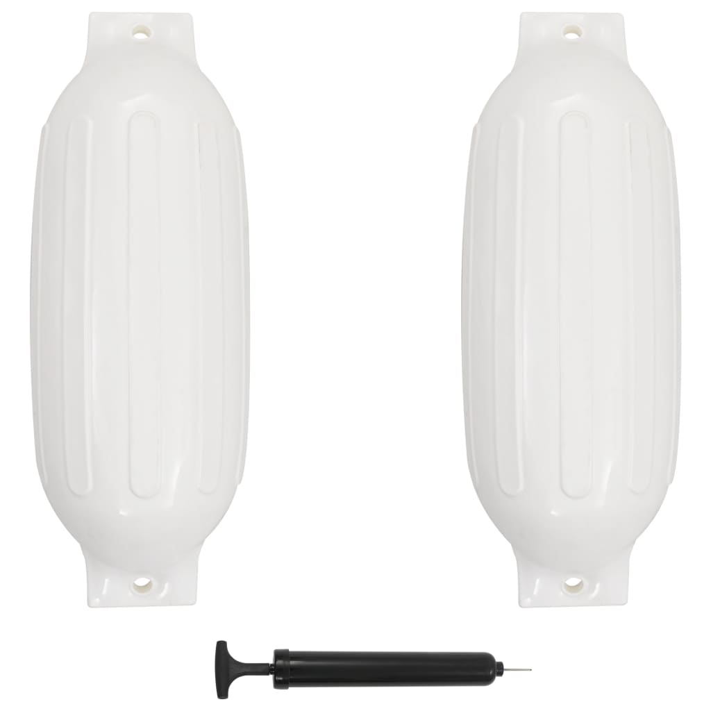 Vidaxl Bootstoot cushions 2 pcs 69x21.5 cm PVC white