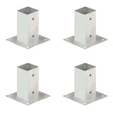 Vidaxl Paalanchers 4 st 71 mm galvaniséiert Metal