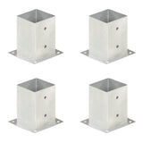 Vidaxl Paalanchers 4 ST 101 mm verzinktes Metall