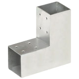 Vidaxl Pile Connections 4 St L-Shape 71x71 mm galvaniseret metal