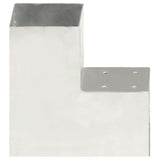 Vidaxl Conexión Pale L Saper 101x101 mm de metal galvanizado