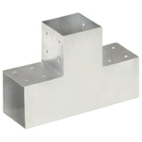 Vidaxl Pale connection T-shape 101x101 mm galvanized metal