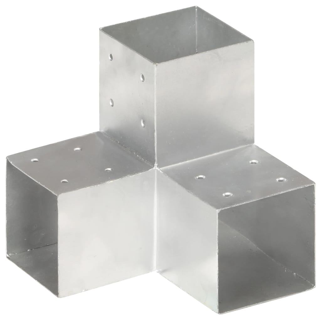 VidaXL Pile Connections 4 pc Y-shape 101x101 mm galvanized metal