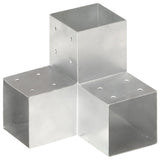 VidaXL Pile Connections 4 pc Y-shape 101x101 mm galvanized metal