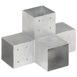 Vidaxl Conexión Pale X-Wape 101x101 mm de metal galvanizado