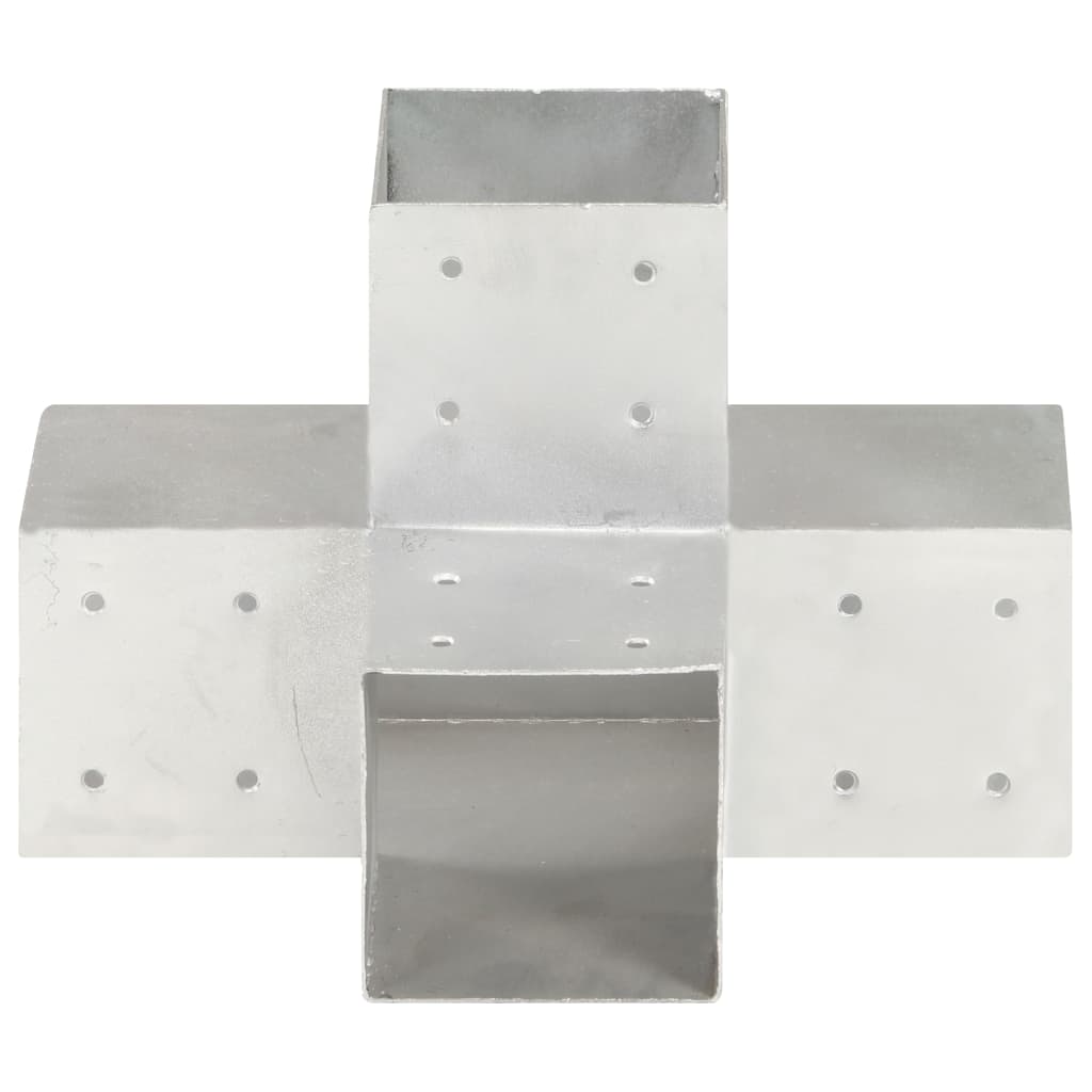 Vidaxl Conexión Pale X-Wape 101x101 mm de metal galvanizado