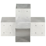 Vidaxl Conexión Pale X-Wape 101x101 mm de metal galvanizado