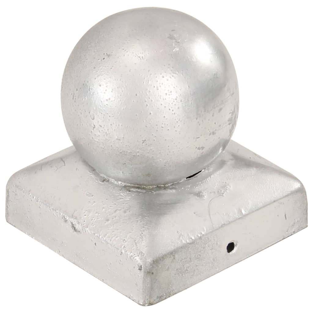 Cappucce da pila Vidaxl 6 ST BOL 71x71 MM Galvanized Metal
