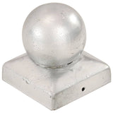 Cappucce da pila Vidaxl 6 ST BOL 71x71 MM Galvanized Metal
