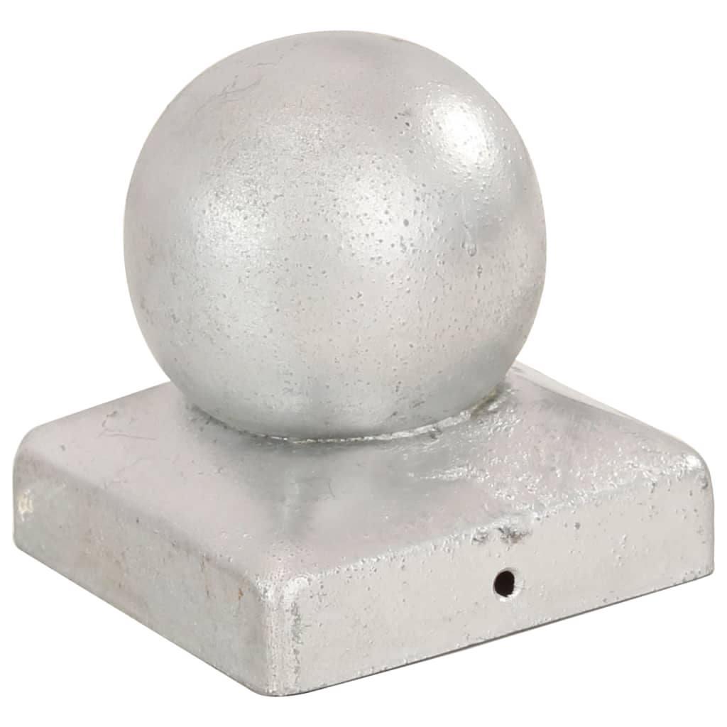 Cappucce da pila Vidaxl 6 ST BOL 71x71 MM Galvanized Metal