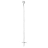 Vidaxl Ground anchors 6 pcs 10x60 cm galvanized metal