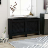 Vidaxl radiator cover 152x19x81.5 cm MDF black